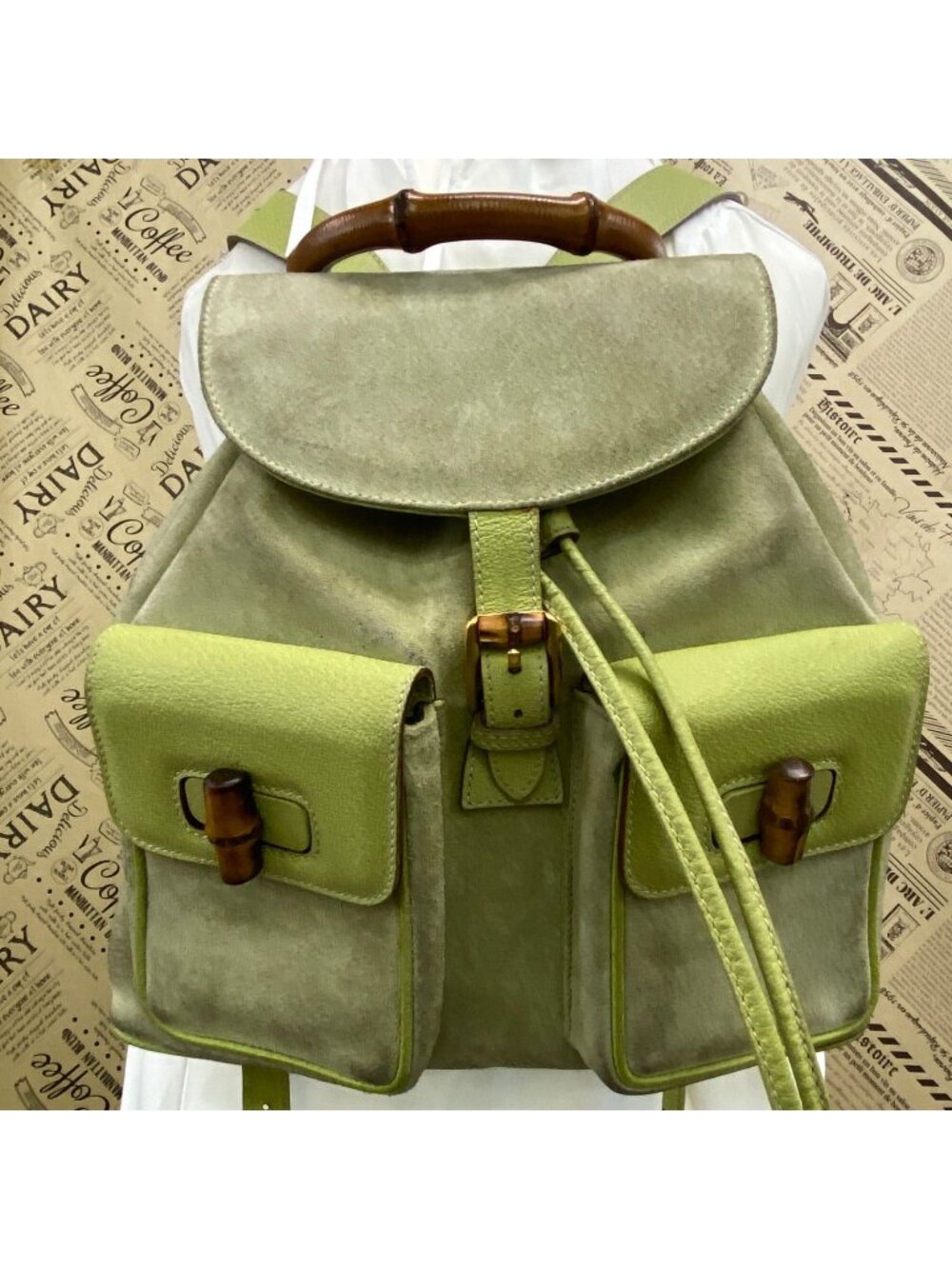 Gucci Backpack Suede Travel Business